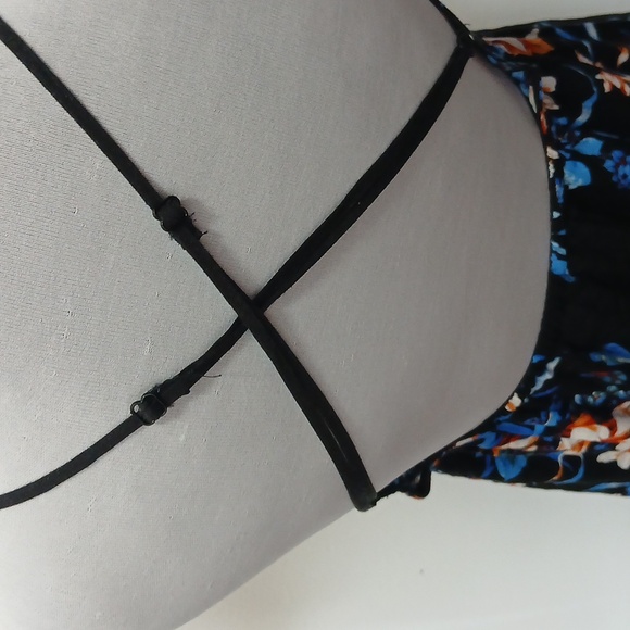 Jealous Tomato blue floral print high low maxi dress size small - Picture 7 of 15